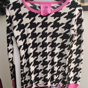 Victoria's Secret Pink and Black Knit Top